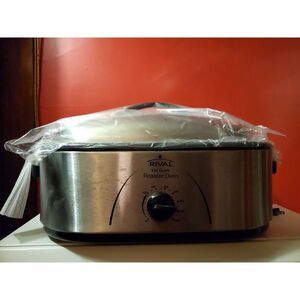 NEW Rival 18-Quart Roaster Oven with Buffet Server - Stainless Steel - RO185